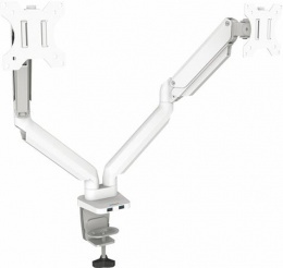 Monitortartó kar, két monitorhoz, FELLOWES "Platinum Series™ Dual", fehér