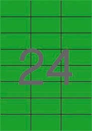 Etikett, 70x37 mm, színes, APLI, zöld, 480 etikett/csomag