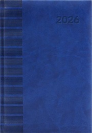 Naptár, tervező, A5, napi, DAYLINER, "Tucson", kék