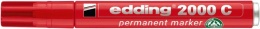 Alkoholos marker, 1,5-3 mm, kúpos, EDDING "2000", piros